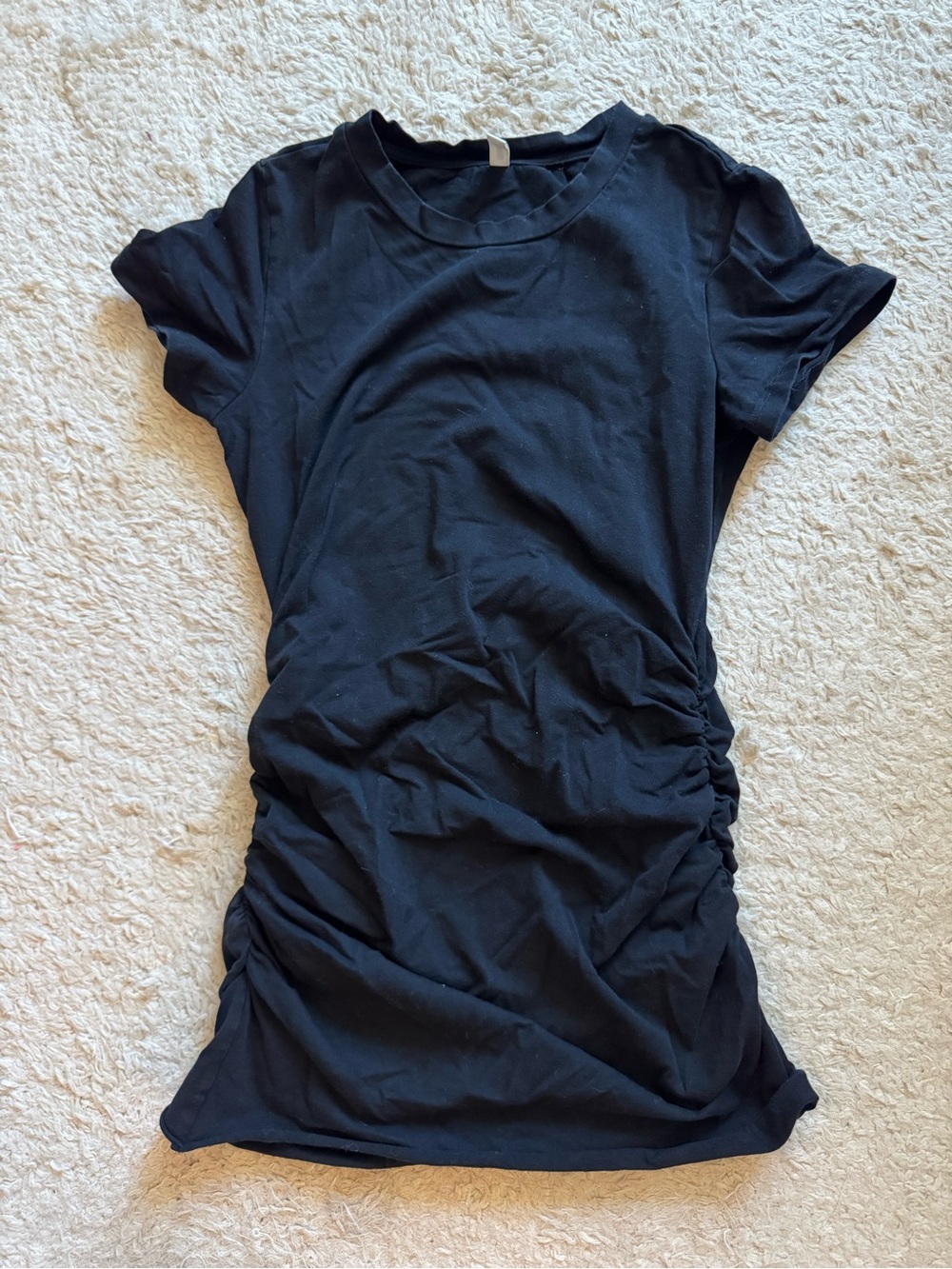 Misfue ruched mini t shirt dress